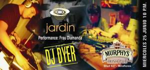 Flyer de la presentacin de Jardn en Irish Pub